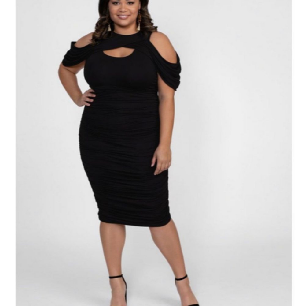 Women Plus Size Bianca Ruched Dress